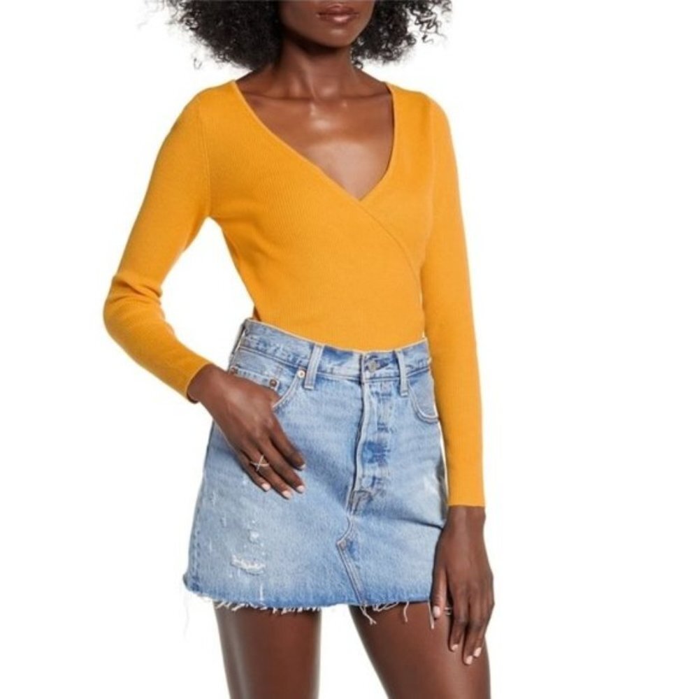 Leith Rib Wrap Sweater